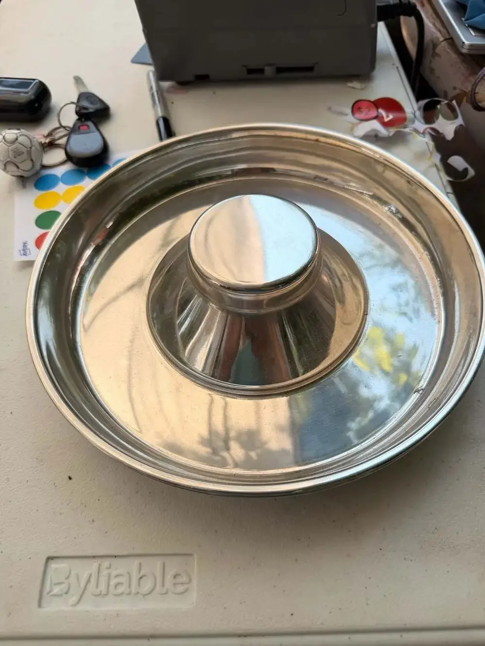 2 Stainless Steel Puppy Weaning Saucer Bowl